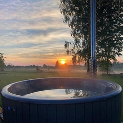 SaunaLife Model S4N Wood-Fired Hot Tub - Green Vista Living