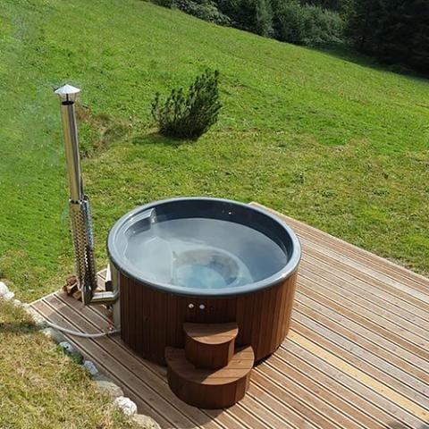 SaunaLife Model S4N Wood-Fired Hot Tub - Green Vista Living