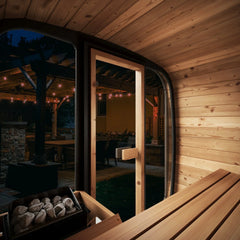 SaunaLife Model CL4G Cube-Series Outdoor Sauna | 3 Persons - Green Vista Living
