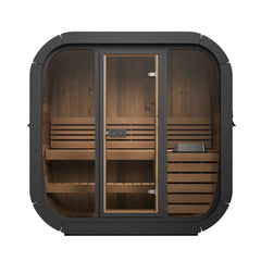 SaunaLife Model CL4G Cube-Series Outdoor Sauna | 3 Persons - Green Vista Living