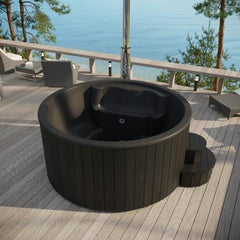 SaunaLife Model S4B Wood-Fired Hot Tub - Green Vista Living