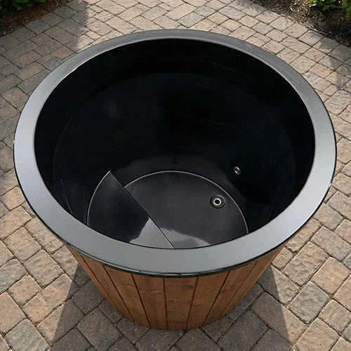 SaunaLife 1-Person Thermo-Pine Cold/Hot Plunge Tub w/ Water Chiller/Heater | Model S1N - Green Vista Living