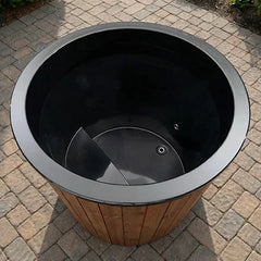 SaunaLife 1-Person Thermo-Pine Cold/Hot Plunge Tub w/ Water Chiller/Heater | Model S1N - Green Vista Living