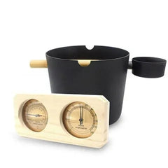 SaunaLife Accessory Package 7 Bucket, Ladle, Hygrometer and Thermometer - Green Vista Living