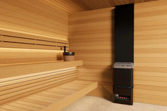 Saunum Air L 10 Sauna Heater, Air Series, 9.8kW Sauna Heater w/Climate Equalizer, Black - Green Vista Living