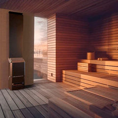 Saunum AIR 10 WiFi Sauna Heater Package with Saunum AirIQ Wifi Display and Sauna Stones