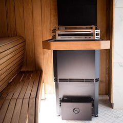 Saunum Air L 13 Sauna Heater, Air Series, 13kW Sauna Heater w/Climate Equalizer, Black - Green Vista Living