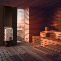 Saunum Air L 10 Sauna Heater, Air Series, 9.8kW Sauna Heater w/Climate Equalizer, Black - Green Vista Living