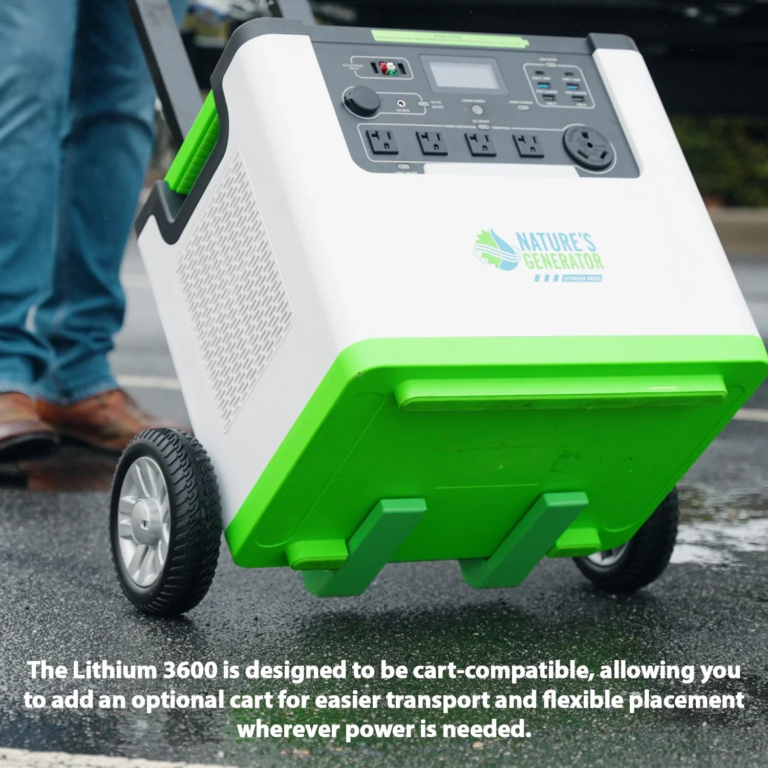 Nature's Generator Lithium 3600 Solar Generator and Transfer Switch - Green Vista Living