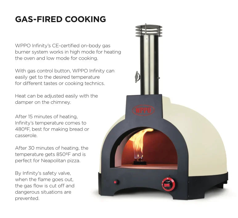 WPPO - Infinity 66 Wood / Gas Hybrid - 3 Pizza Oven. - Green Vista Living