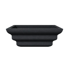 Flame Havens 30" Square Shadow Cast GFRC Concrete Fire Only Bowl by Flame Havens Serenity Series