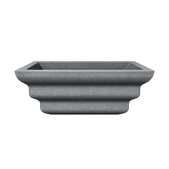 Flame Havens 30" Square Shadow Cast GFRC Concrete Fire Only Bowl by Flame Havens Serenity Series