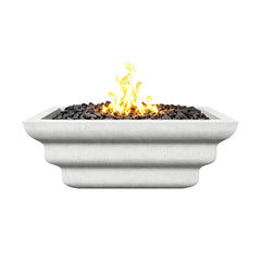 Flame Havens 30" Square Shadow Cast GFRC Concrete Fire Only Bowl by Flame Havens Serenity Series