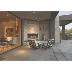 Sierra Flame by Amantii 45" Tahoe Linear Direct Vent Gas Fireplace with Remote and Decorative Media - Green Vista Living