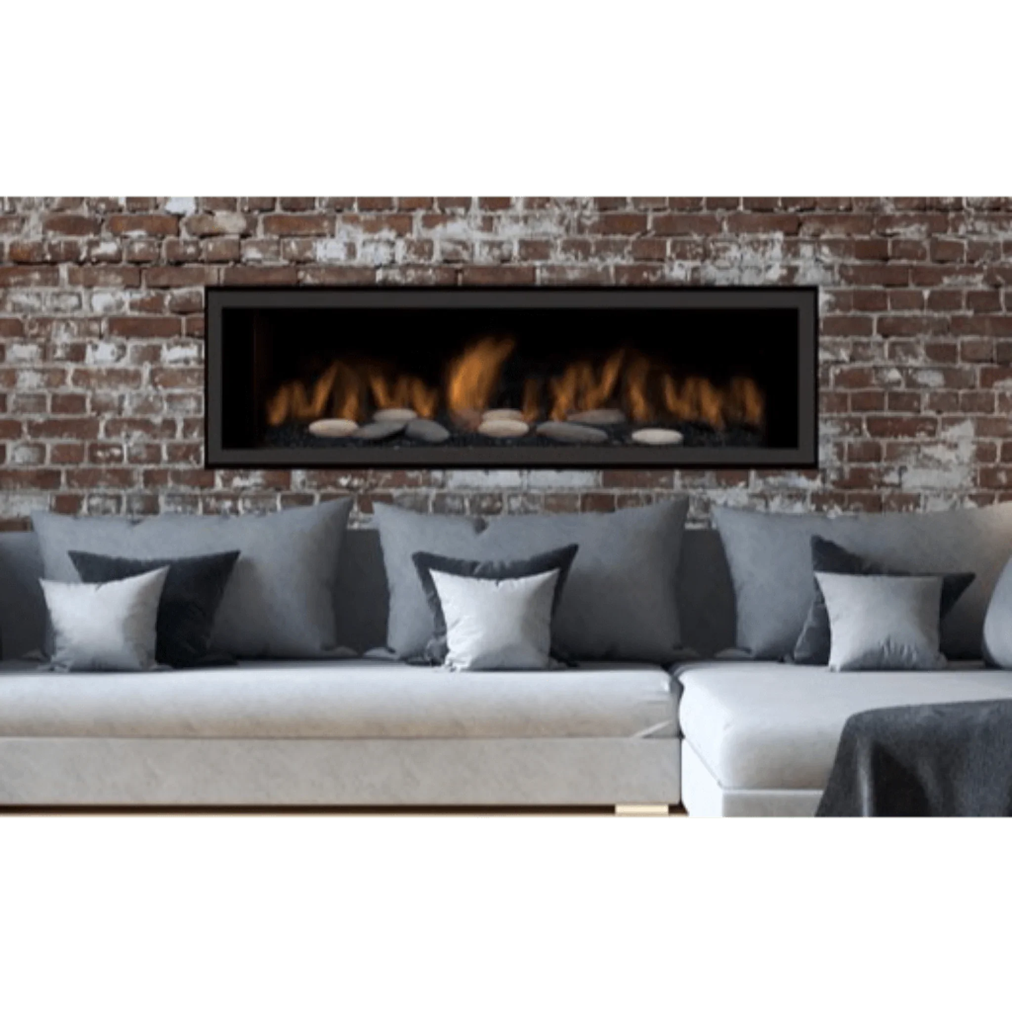 Sierra Flame by Amantii 65" Austin Direct Vent Linear Gas Fireplace - Green Vista Living