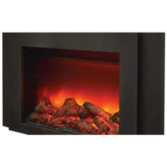 Sierra Flame by Amantii Deep 30"/34" Electric Fireplace Insert with Black Steel Surround - Green Vista Living