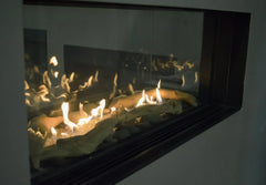 Sierra Flame by Amantii Lyon 48" 4-Sided See-Through Natural Gas Fireplace - Green Vista Living