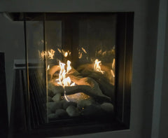 Sierra Flame by Amantii Lyon 48" 4-Sided See-Through Natural Gas Fireplace - Green Vista Living