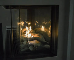 Sierra Flame by Amantii Lyon 48" 4-Sided See-Through Natural Gas Fireplace - Green Vista Living