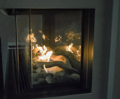 Sierra Flame by Amantii Lyon 48" 4-Sided See-Through Natural Gas Fireplace - Green Vista Living