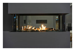 Sierra Flame by Amantii Lyon 48" 4-Sided See-Through Natural Gas Fireplace