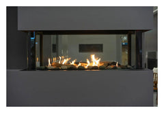 Sierra Flame by Amantii Lyon 48" 4-Sided See-Through Natural Gas Fireplace - Green Vista Living