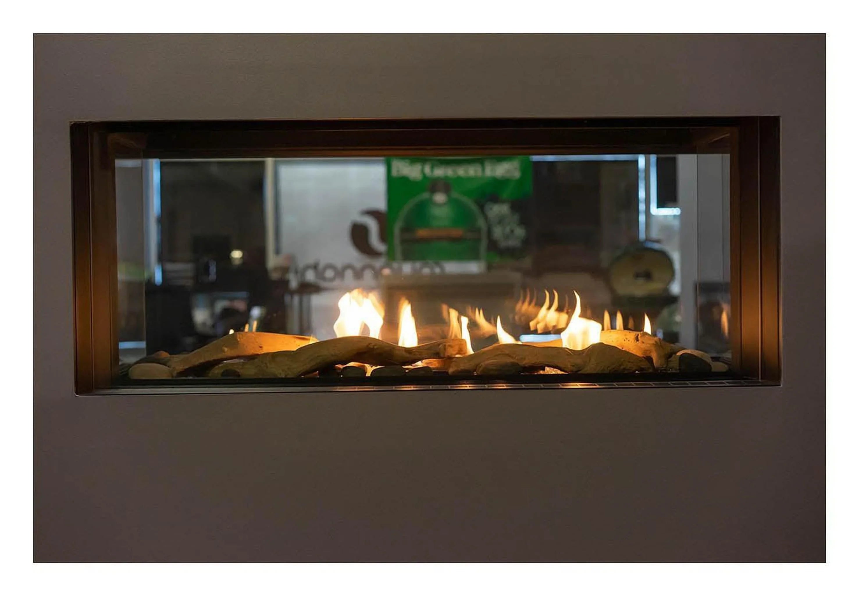 Sierra Flame by Amantii Lyon 48" 4-Sided See-Through Natural Gas Fireplace - Green Vista Living