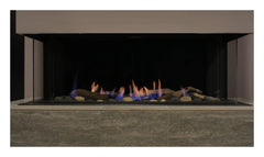 Sierra Flame by Amantii Toscana 38" Three-Sided Peninsula Direct Vent Natural Gas Fireplace - Green Vista Living