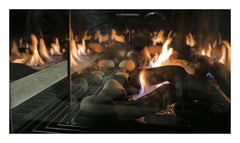Sierra Flame by Amantii Toscana 38" Three-Sided Peninsula Direct Vent Natural Gas Fireplace - Green Vista Living