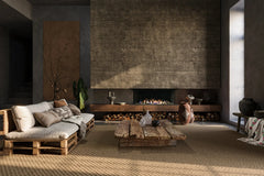 Sierra Flame by Amantii Toscana 38" Three-Sided Peninsula Direct Vent Natural Gas Fireplace - Green Vista Living