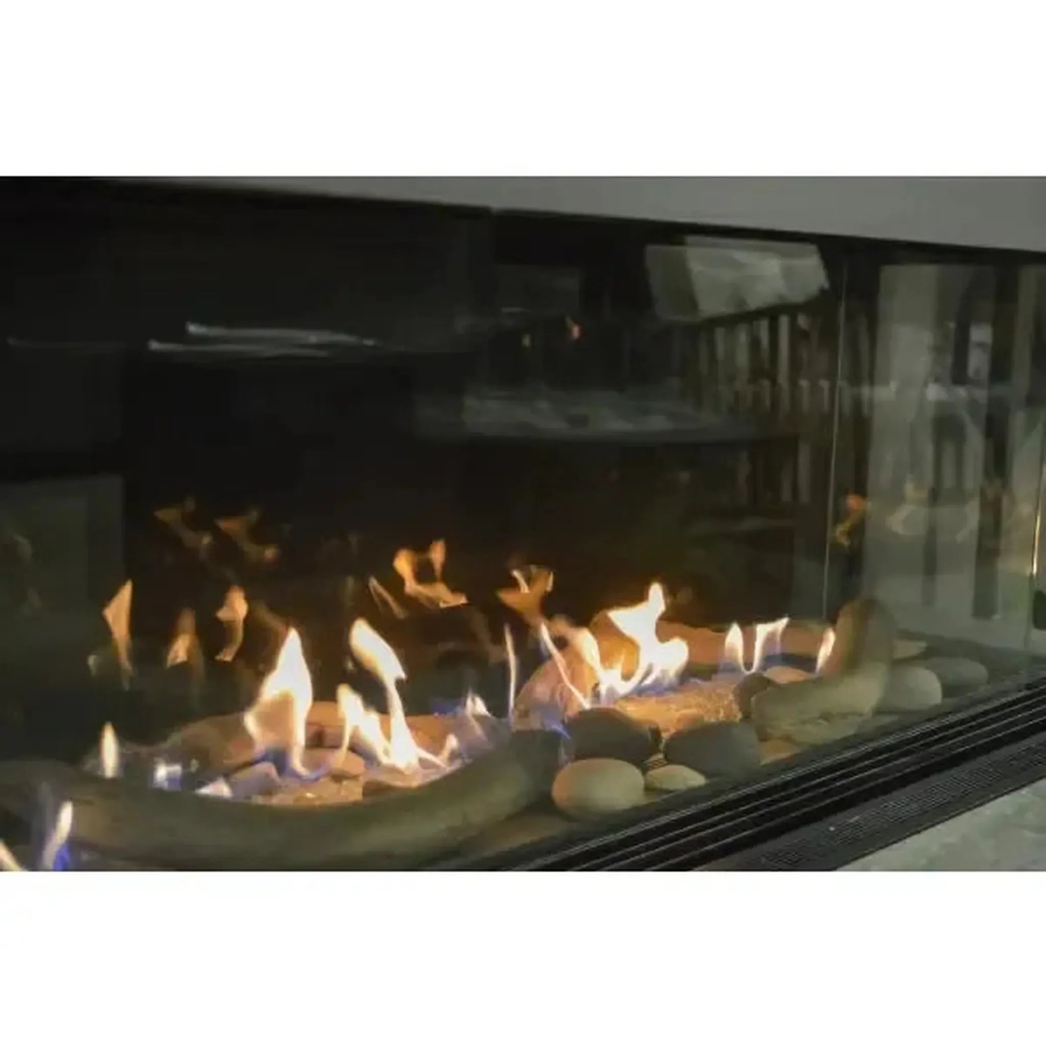 Sierra Flame by Amantii Toscana 38" Three-Sided Peninsula Direct Vent Natural Gas Fireplace - Green Vista Living