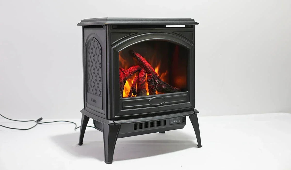 Sierra Flame E50-NA 23 inch Cast Iron Freestanding Electric Stove - Green Vista Living