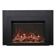 Amantii Sierra Flame 30 Inch Flush Mount Electric Fireplace Insert