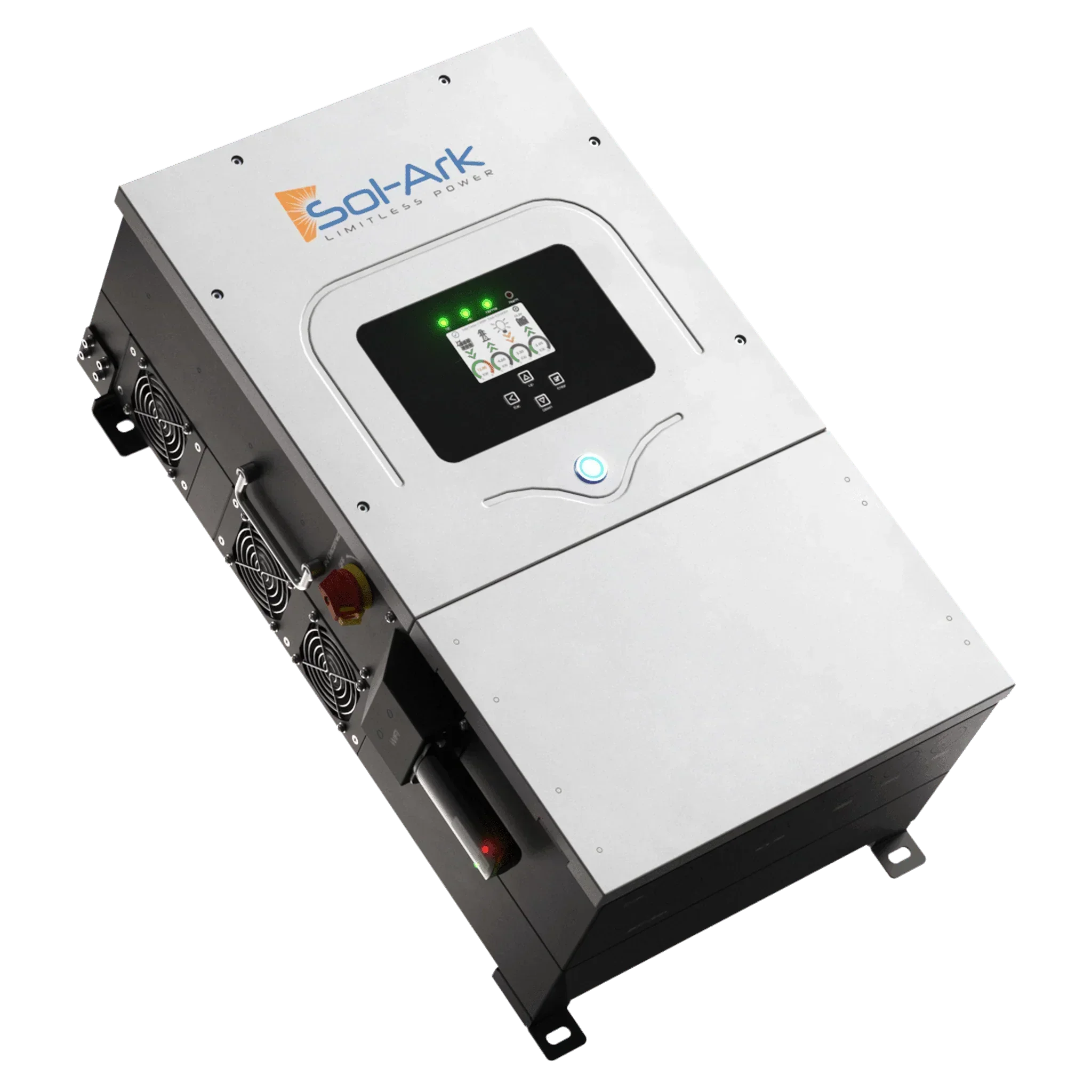 Sol-Ark 12K EMP Hardened | All-In-One Pre-Wired Hybrid Solar Inverter | 120/240/208V 48V | 10-Year Warranty - Green Vista Living