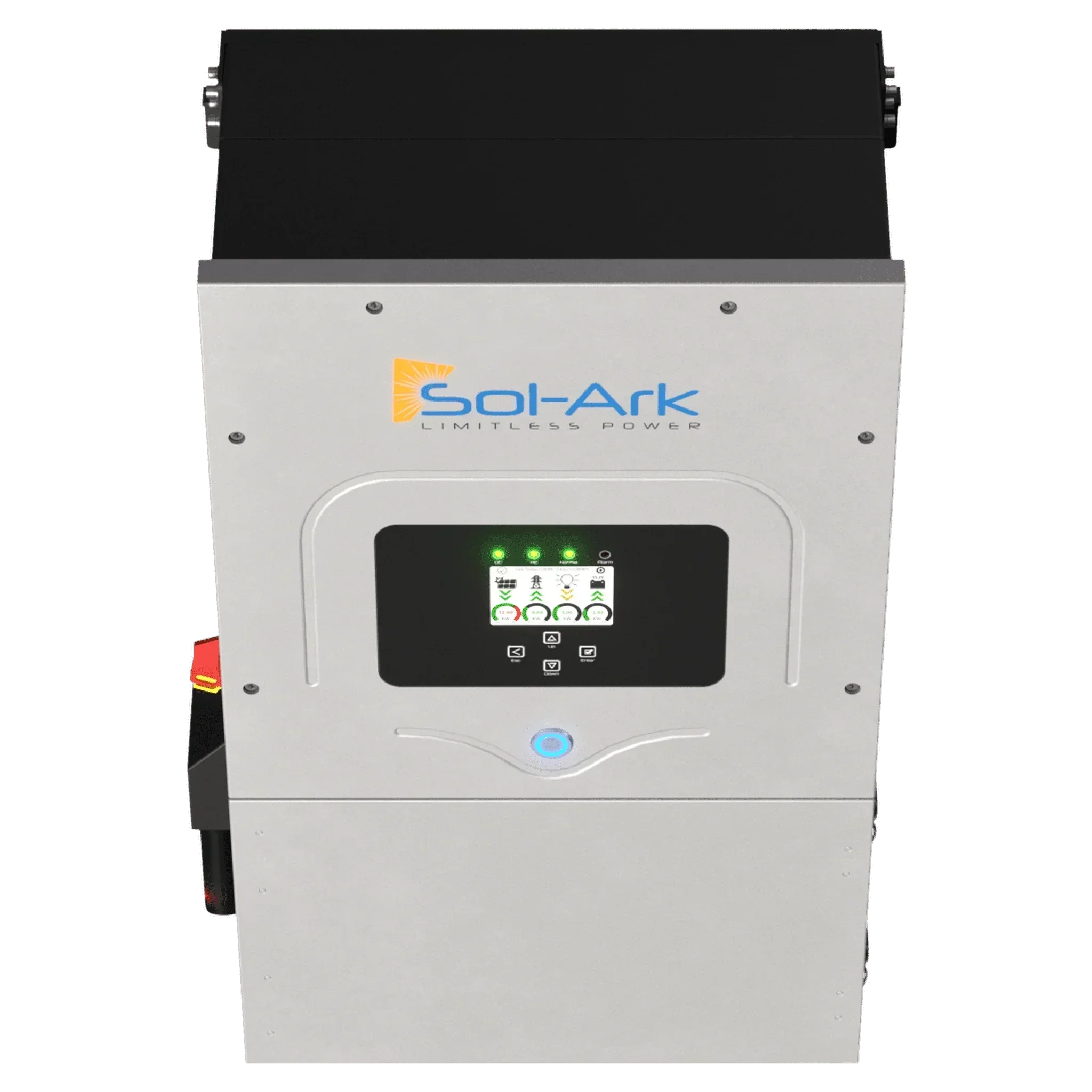 Sol-Ark 12K EMP Hardened | All-In-One Pre-Wired Hybrid Solar Inverter | 120/240/208V 48V | 10-Year Warranty - Green Vista Living