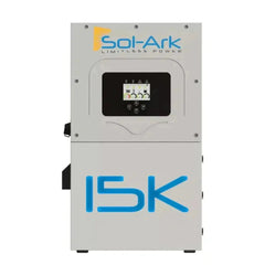 Sol-Ark 15K All-In-One Hybrid Solar Inverter | 120/240/208V 48V Pre-Wired | 10-Year Warranty - Green Vista Living
