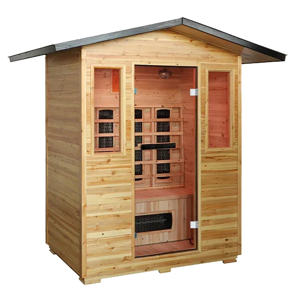 Cal Saunas Solara-Outdoor 3 Person Infrared Sauna - Green Vista Living