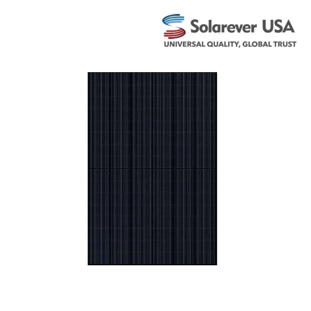 Solarever 450W Dual Glass Bifacial Full Black Solar Panels | Mono-Crystalline N Type |Up to 562W in Bifacial Gain | SE-182*105-450M-96-BD - Green Vista Living