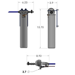 Stealth Flex Twist Built-In Water Filtration & Purification System AcoPower