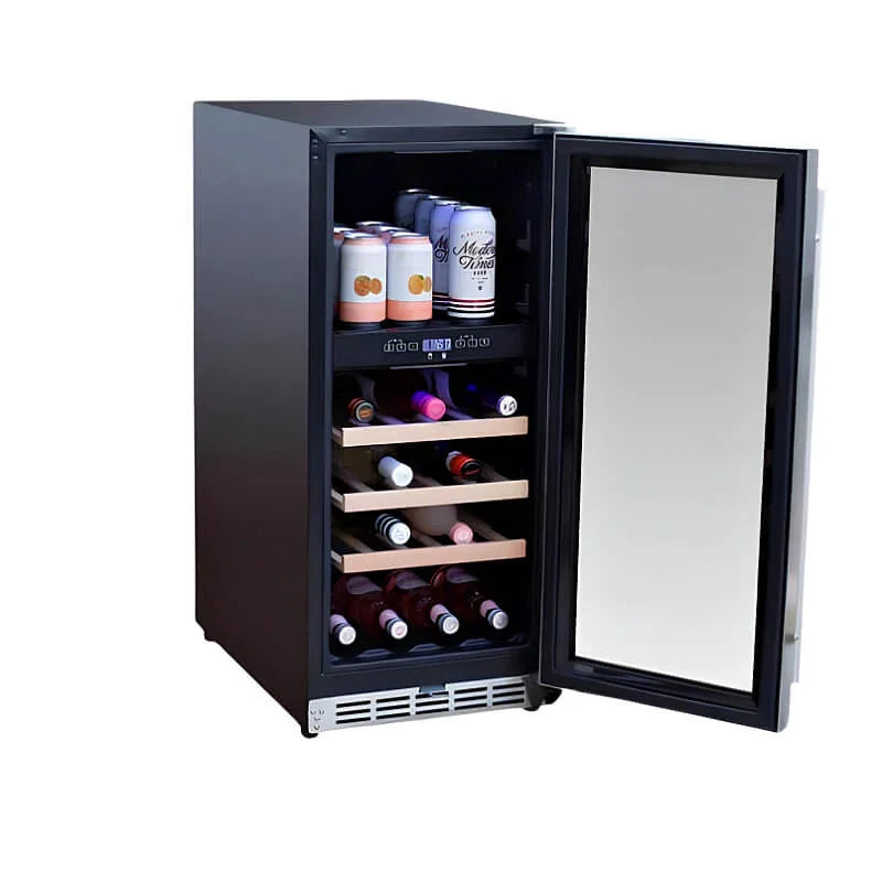 Summerset 15 Inch 3.2 Cu. Ft. Outdoor Dual Zone Wine Cooler - RFR-15WD - Green Vista Living