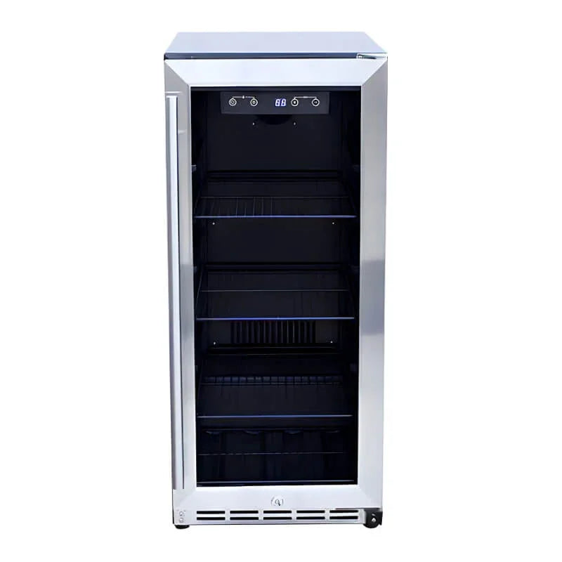Summerset 15 Inch 3.2 Cu. Ft. Outdoor Refrigerator With Glass Door - RFR-15G - Green Vista Living
