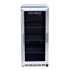 Summerset 15 Inch 3.2 Cu. Ft. Outdoor Refrigerator With Glass Door - RFR-15G - Green Vista Living