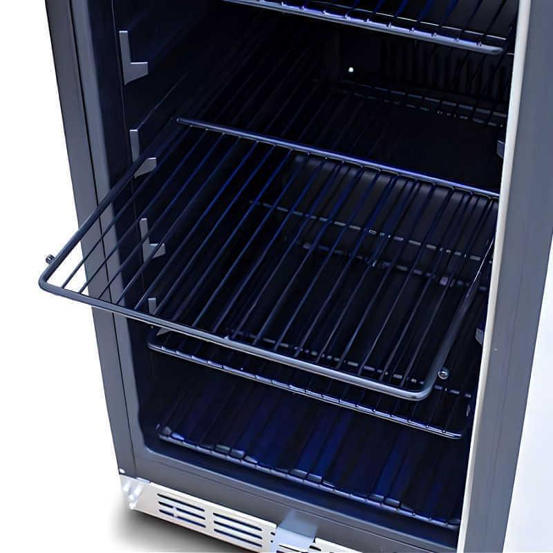 Summerset 15 Inch 3.2 Cu. Ft. Outdoor Refrigerator With Glass Door - RFR-15G - Green Vista Living
