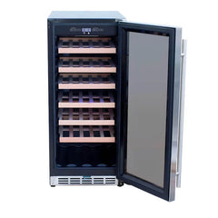 Summerset 15 Inch 3.2 Cu. Ft. Outdoor Single Zone Wine Cooler - RFR-15W - Green Vista Living