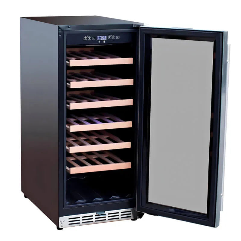 Summerset 15 Inch 3.2 Cu. Ft. Outdoor Single Zone Wine Cooler - RFR-15W - Green Vista Living