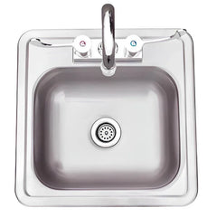Summerset 15-Inch x 15-Inch Drop-in Sink - SNK-15D - Green Vista Living