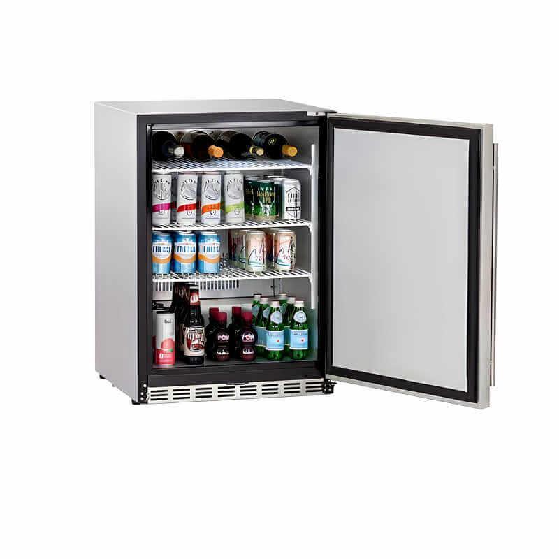Summerset 24 Inch 5.1c Deluxe Outdoor Rated Refrigerator - RFR-24D - Green Vista Living