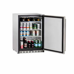 Summerset 24 Inch 5.1c Deluxe Outdoor Rated Refrigerator - RFR-24D - Green Vista Living