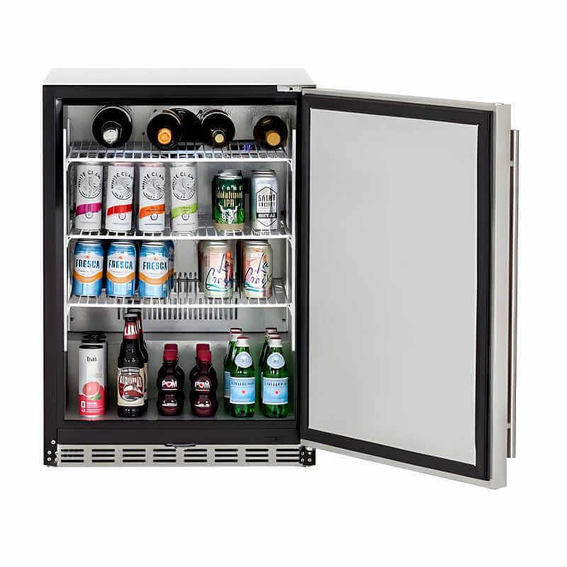 Summerset 24 Inch 5.1c Deluxe Outdoor Rated Refrigerator - RFR-24D - Green Vista Living