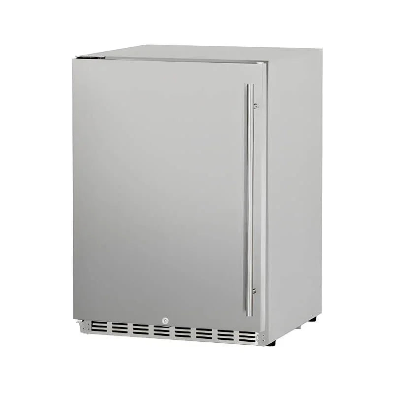 Summerset 24 Inch 5.1c Deluxe Outdoor Rated Refrigerator - RFR-24D - Green Vista Living